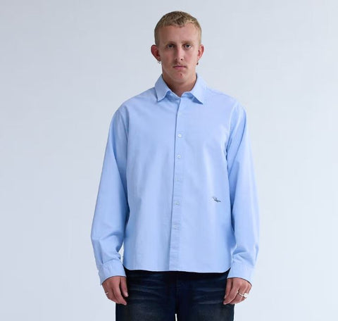 New Amsterdam Herren Oxford-Hemd Beach Hellblau
