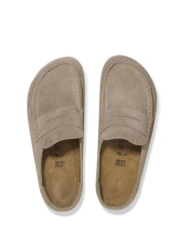 Birkenstock Naples – Gewickelter Wildleder-Mokassin (schmale Passform)