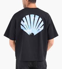 New Amsterdam T-Shirt da uomo manica corta Line Up nera