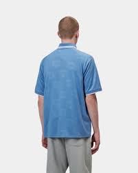 Carhartt Maglia da calcio da uomo manica corta Terrace celeste