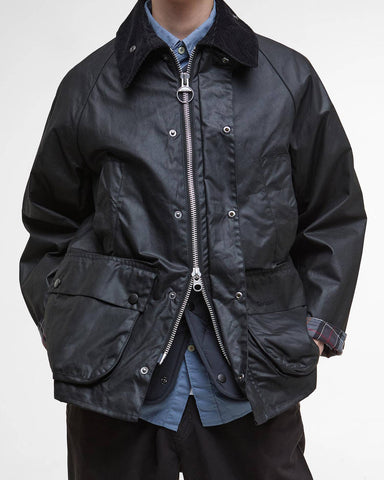 Barbour Giacca cerata da uomo OS Bedale nera