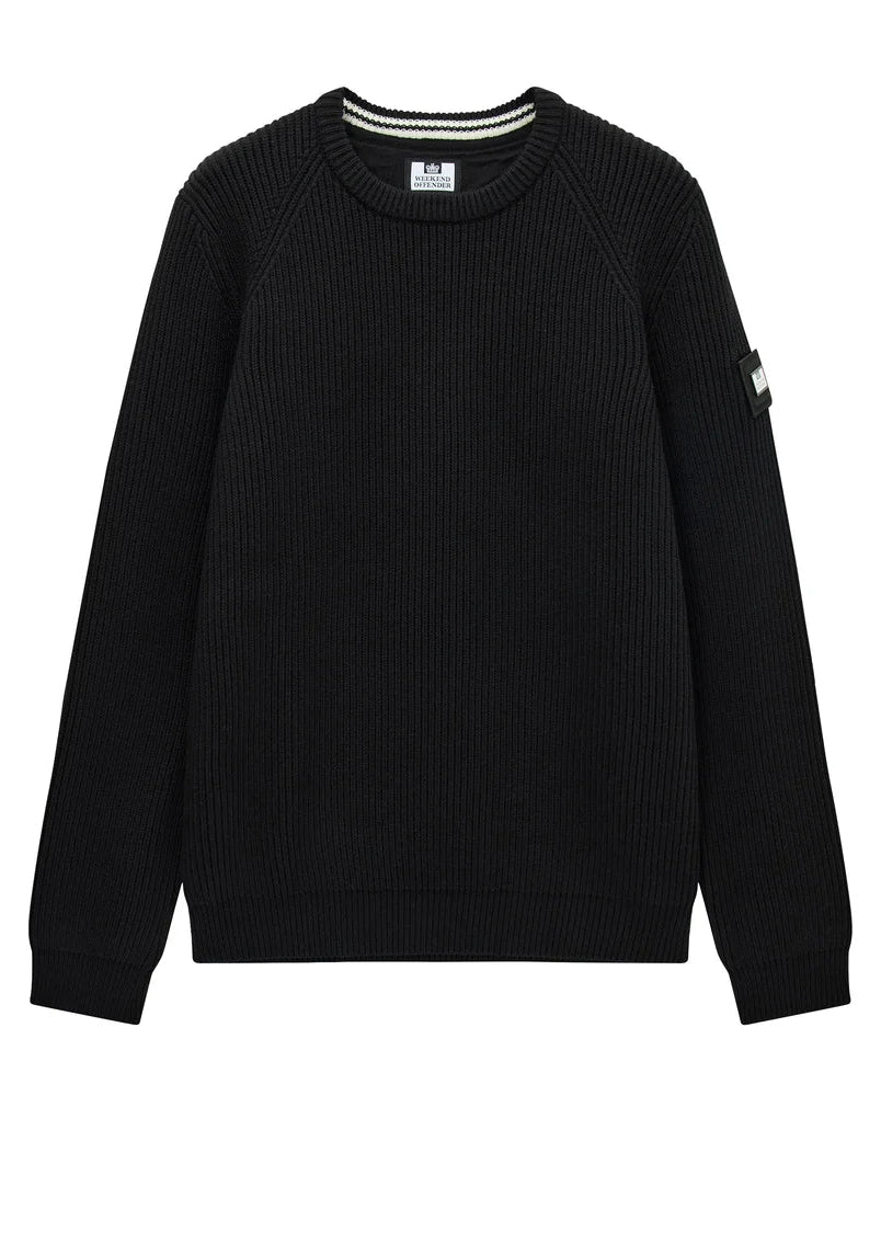 Weekend Offender Maglia girocollo da uomo Morello nero