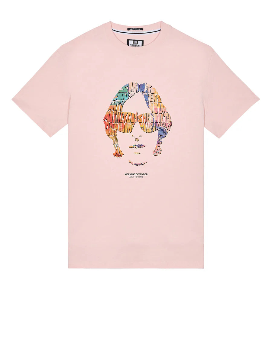 Weekend Offender Herren T-Shirt mit Kinky-Afro-Grafik, kurzärmelig