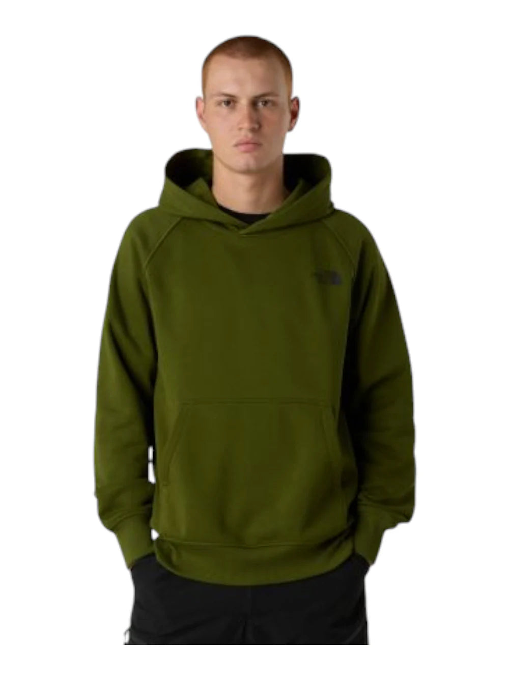 The North Face Felpa da uomo con cappuccio Raglan Box verde