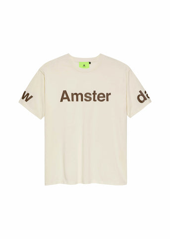 New Amsterdam T-Shirt uomo manica corta Big logo Beige