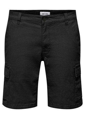 Only &amp; Sons Ray Life Men's Shorts With Big Pockets Black