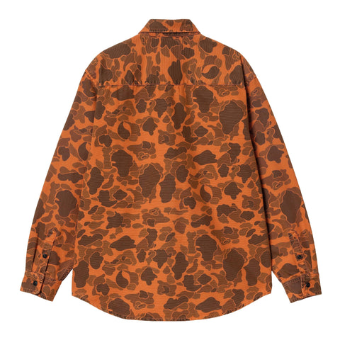 Carhartt Wip Men's Duck Shirt Orange