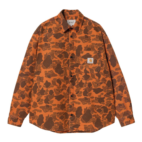 Carhartt Wip Men's Duck Shirt Orange