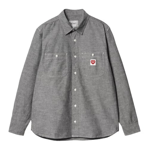 Carhartt Wip Men's Clink Heart Shirt Grey