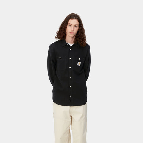 Carhartt Wip Men's Shirt Clink Black