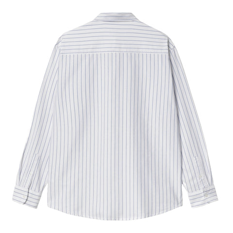 Carhartt Wip Men's Dowlen Striped Shirt White