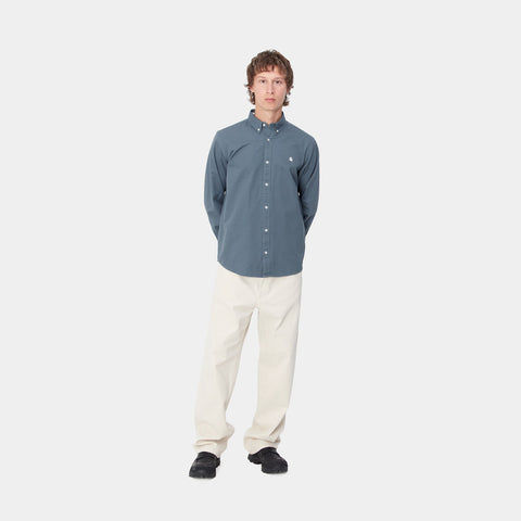 Carhartt Wip Madison Men's Shirt Blue