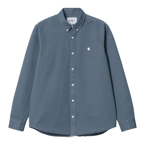 Carhartt Wip Madison Men's Shirt Blue