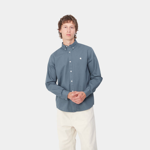 Carhartt Wip Madison Men's Shirt Blue