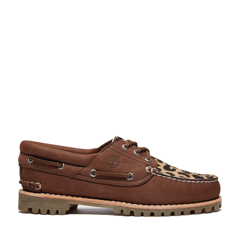 Leopard 3-Eye Lug Women's Boat Shoe TB0A2GNVEM5