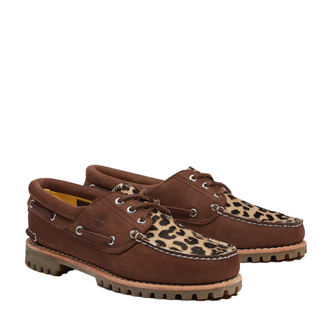 Leopard 3-Eye Lug Women's Boat Shoe TB0A2GNVEM5