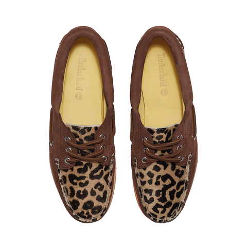Leopard 3-Eye Lug Women's Boat Shoe TB0A2GNVEM5