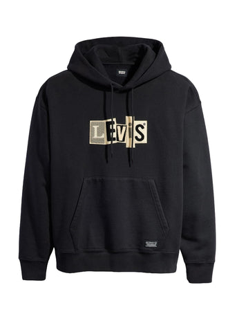 Levi's Skate Felpa con cappuccio da uomo nera A1008-0011