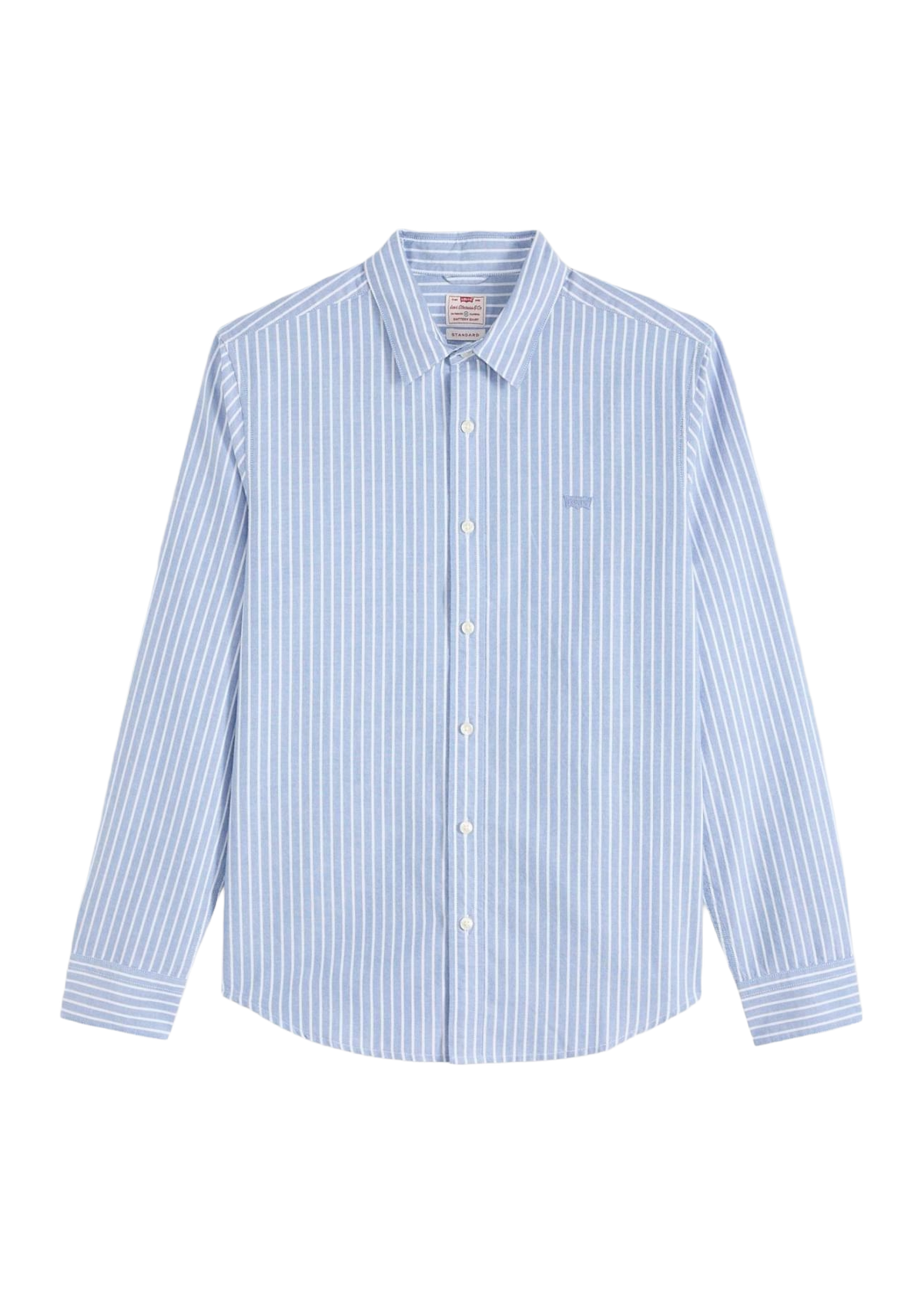 Levi's Camicia da uomo a righe Battery Standard celeste