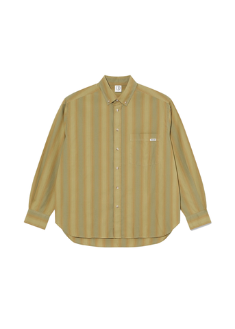 Polar Skate Camicia rigata da uomo Ben beige