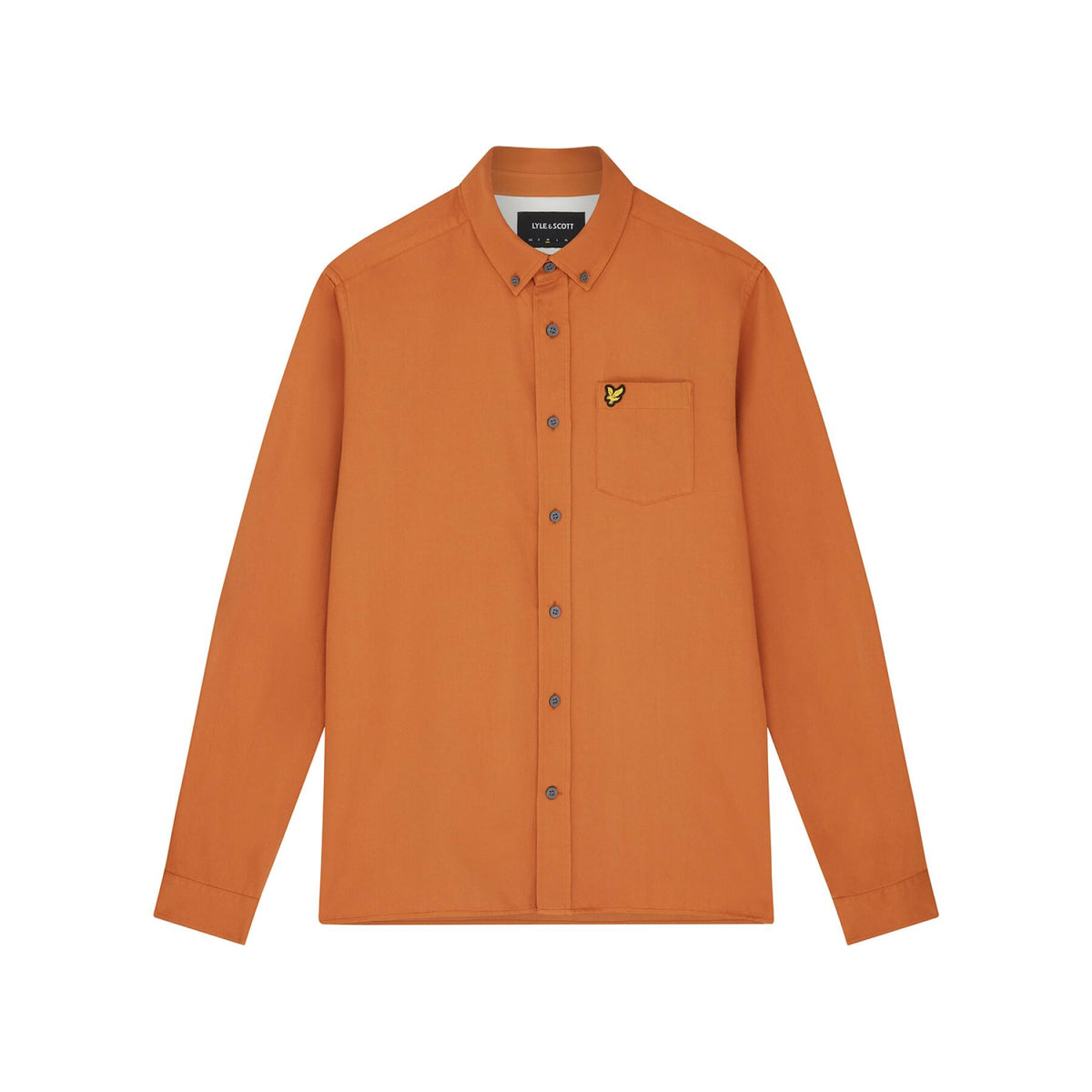 Lyle &amp; Scott Men's Washed Orange Shirt LW1800V-W86