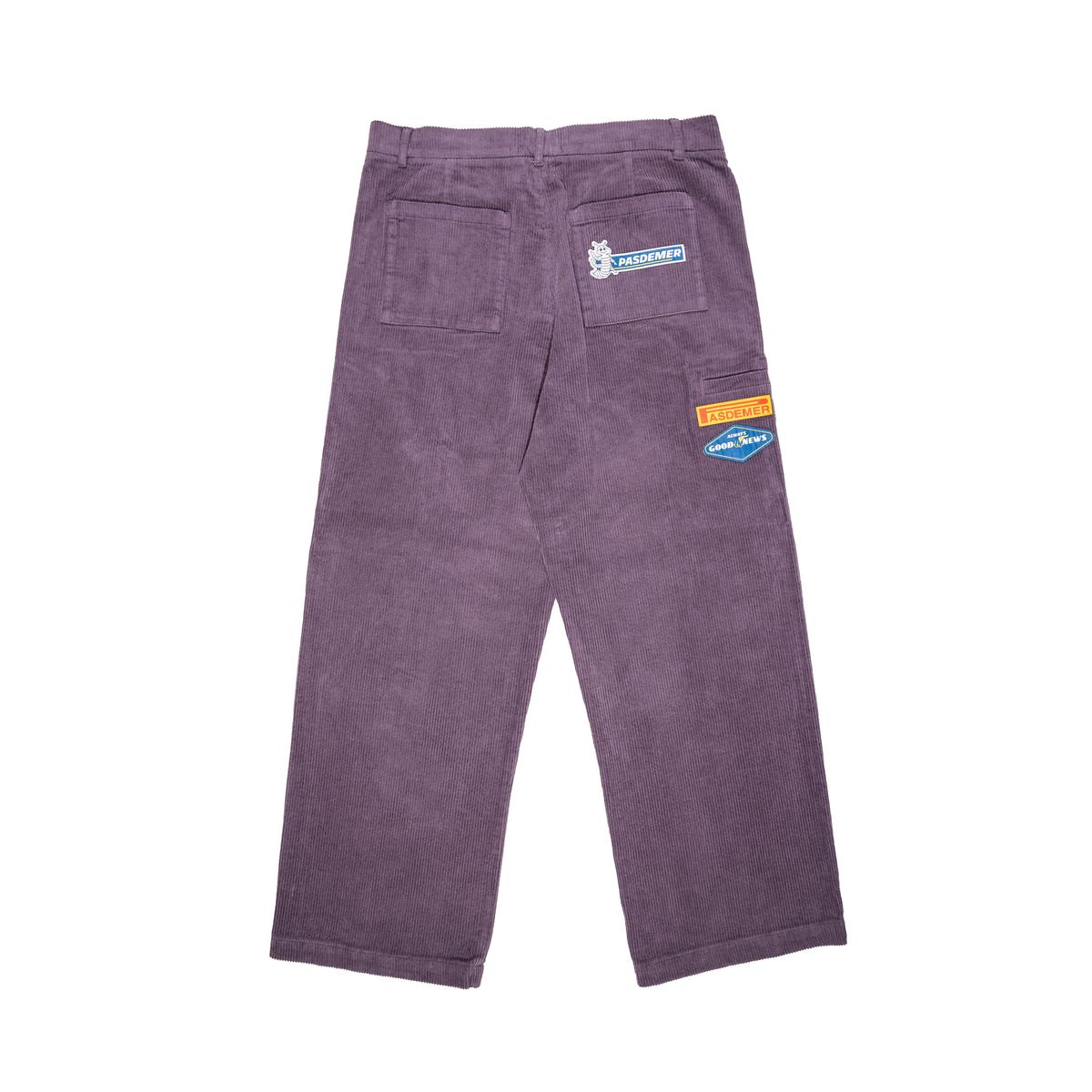 Pas De Mer Pantalone in velluto da uomo Goods New viola
