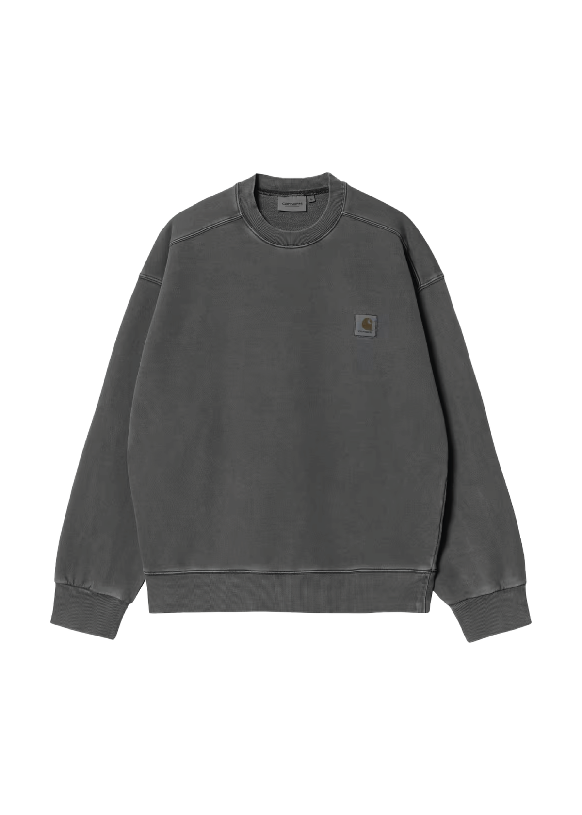 Carhartt Wip Felpa da uomo girocollo Nelson nero lavato