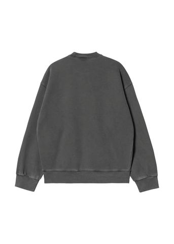 Carhartt Wip Felpa da uomo girocollo Nelson nero lavato