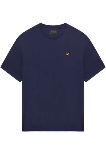 Lyle & Scott T-Shirt da uomo manica corta Plain Blu