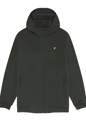 Lyle & Scott Giacca softshell da uomo Fleece Back Grigia