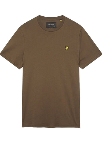 Lyle & Scott T-Shirt da uomo manica corta Plain Verde