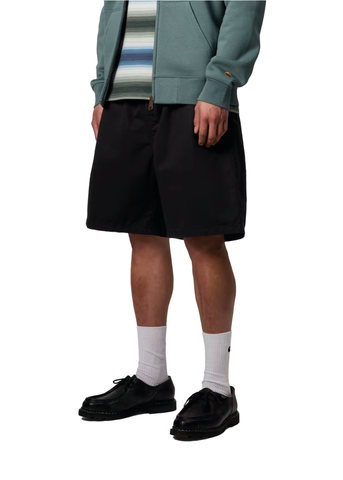 Carhartt Wip Pantaloncino da uomo con elastico in vita Marv nero