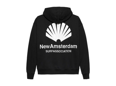 New Amsterdam Felpa Con Cappuccio Uomo Logo nera