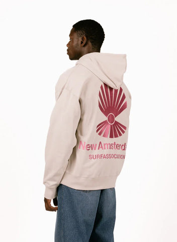 New Amsterdam Felpa da uomo con zip e cappuccio Logo Zip Up