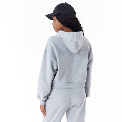 New Era women's short Hoodie Arch gray hoodie
