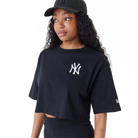 New Era T-Shirt corta donna New York Yankees MLB nera