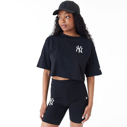 New Era T-Shirt corta donna New York Yankees MLB nera