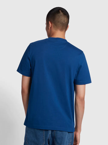 Farah Men's T-Shirt Danny Reg Blue