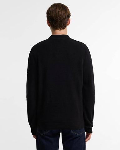 Barbour International Maglione girocollo da uomo Crawley nero