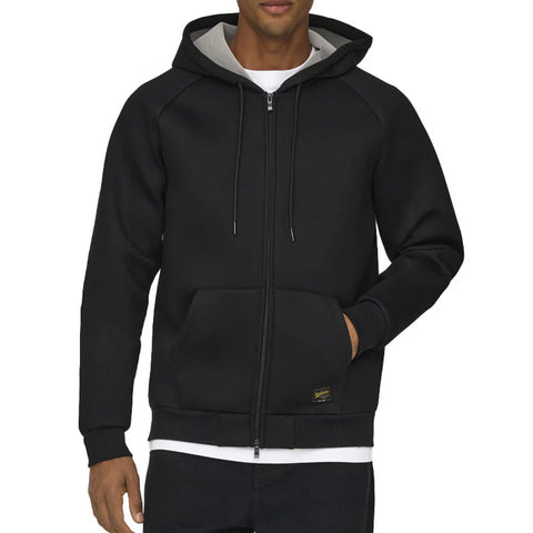 Only & Sons Felpa con cappuccio da uomo Bobbey Scuba nera