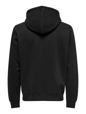 Only &amp; Sons Men's Connor Reg Hoodie Black