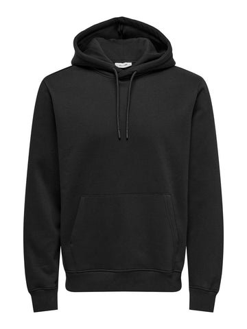 Only &amp; Sons Men's Connor Reg Hoodie Black