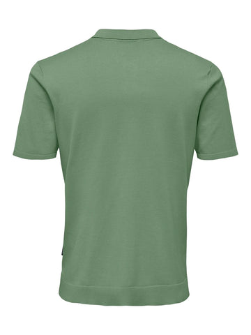 Only &amp; Sons Men's Short Sleeve Polo Shirt Wyler Green