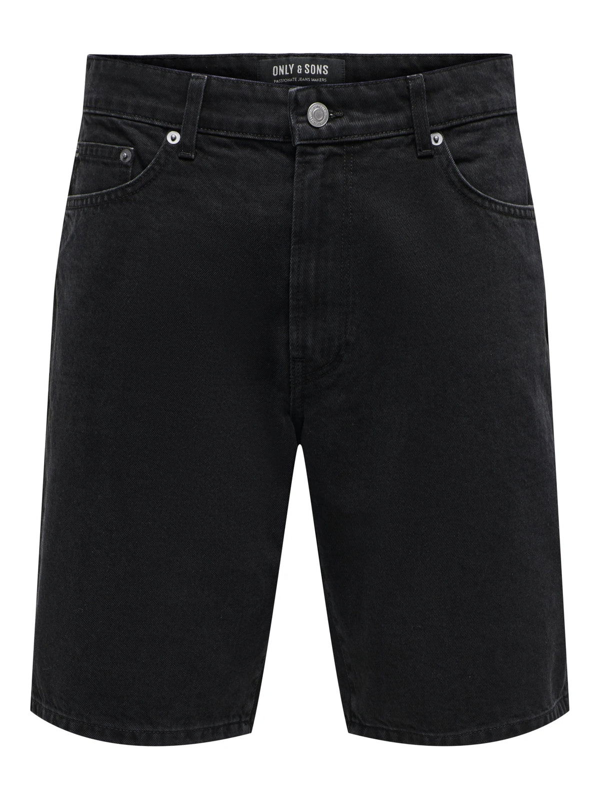 Only &amp; Sons Men's Fade Black Jeans Shorts
