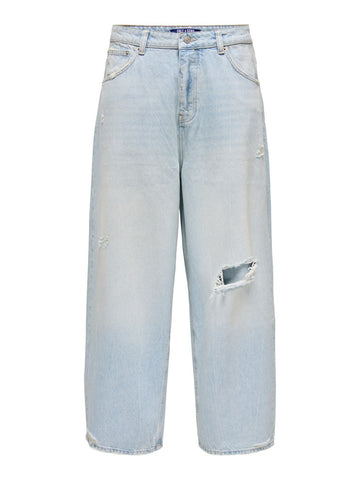 Only & Sons Jeans largo da yuomo Fade lavaggio chiaro