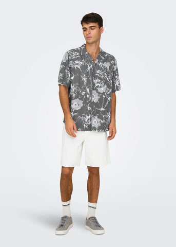 Only &amp; Sons Men's Ade Loose Jeans Shorts White