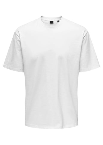 Only &amp; Sons Fred Weißes Herren-T-Shirt