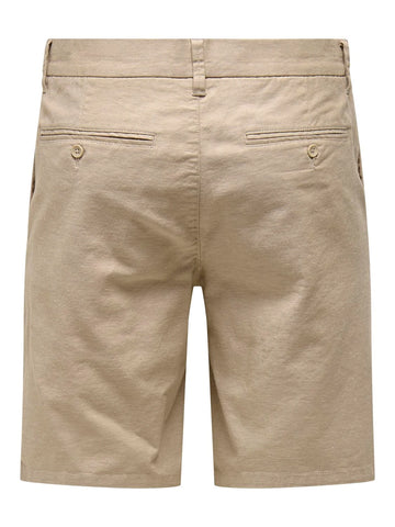 Only & Sons Pantaloncino da Uomo Mark Beige