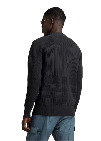 G-Star Men's gray Engineered crewneck sweater