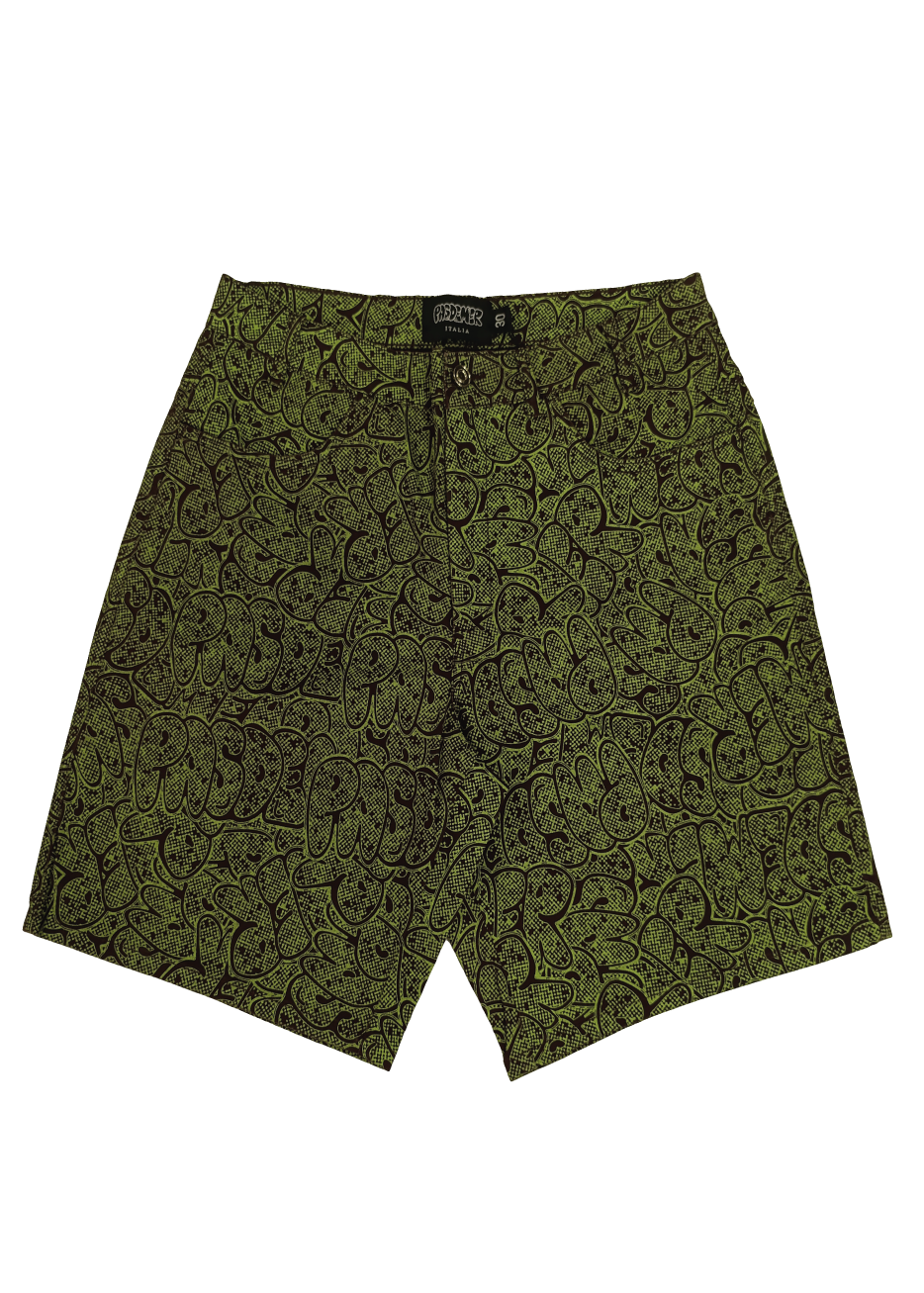 Pas De Mer Herren-Shorts mit grünem Logo